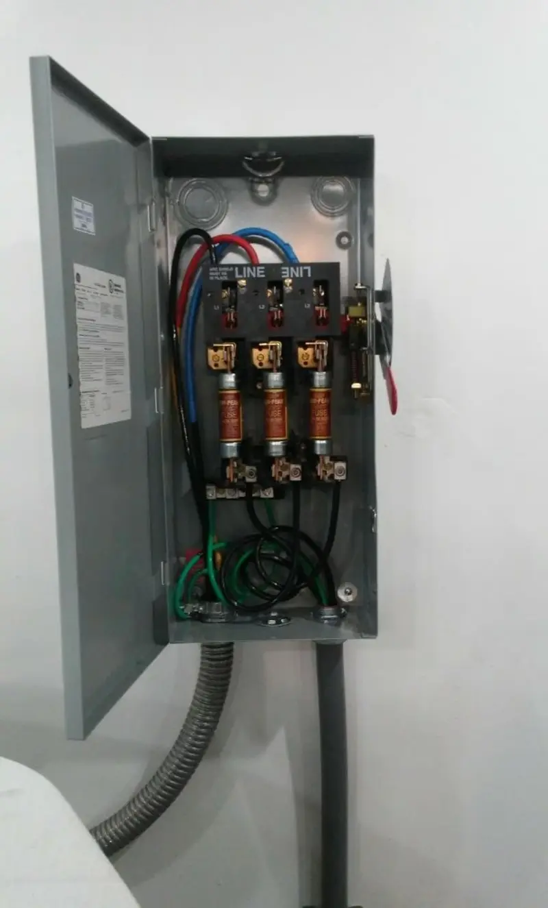 Three-phase disconnect switch installed for Electrical Wiring & Rewiring in Fergus Falls
